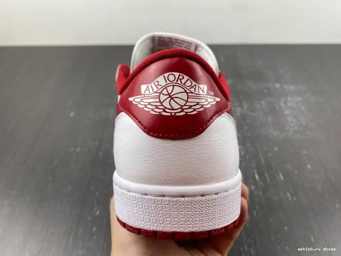Rep Retro Varsity White Red 705329-101 Low Jordan 1 0603